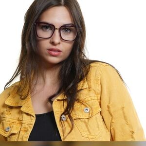 AUTHENTIC Tom Ford Large Square Optical Frame Glasses NWOT